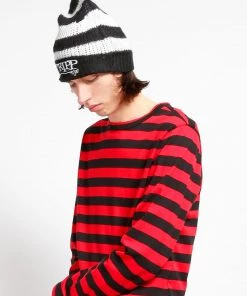 Trippnyc.com Women TRIPP NYC STRIPE BEANIE WHITE