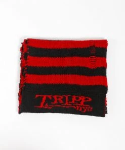 Trippnyc.com Women TRIPP NYC STRIPE SCARF RED