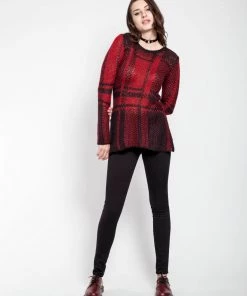 Trippnyc.com Women PLAID SWEATER