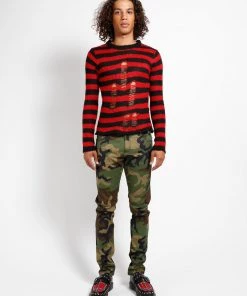 Trippnyc.com RAG STRIPE SWEATER RED Women 13 Trippnyc.com RAG STRIPE SWEATER RED Women