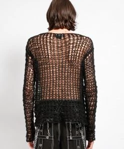 Trippnyc.com HOLY PUNK SWEATER BLACK