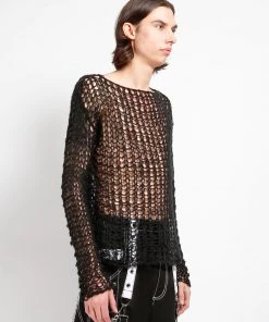 Trippnyc.com HOLY PUNK SWEATER BLACK