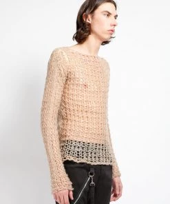 Trippnyc.com HOLY PUNK SWEATER IVORY Women