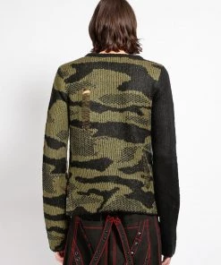 Trippnyc.com RAG SWEATER CAMO