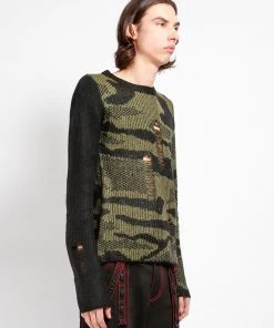 Trippnyc.com RAG SWEATER CAMO