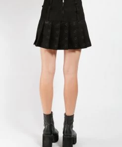 Trippnyc.com SUPER ROCKER SKIRT BLACK