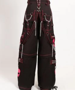 Trippnyc.com Women SUPER SKULL PANT PINK