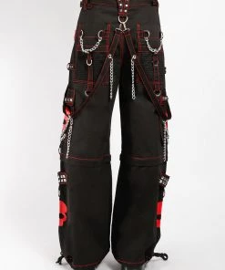 Trippnyc.com Women SUPER SKULL PANT RED SKULL