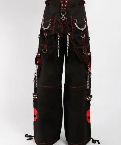 Trippnyc.com Women SUPER SKULL PANT RED SKULL