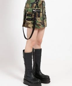 Trippnyc.com Women SUPER D-RING SKIRT CAMO