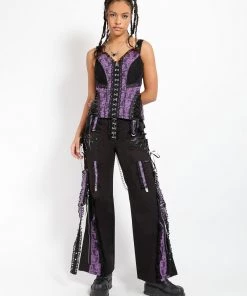 Trippnyc.com ENCHANTED DARK STREET PANT PURPLE