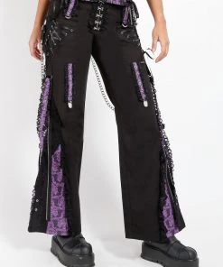 Trippnyc.com ENCHANTED DARK STREET PANT PURPLE