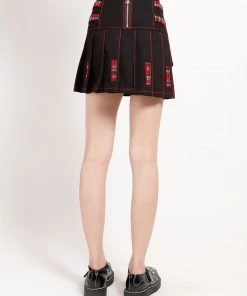 Trippnyc.com PLEATED STRAP SKIRT Women