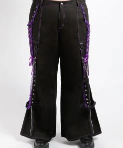 Trippnyc.com Women CURVE LOLITA DARK STREET PANT PURPLE