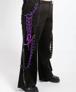 Trippnyc.com Women CURVE LOLITA DARK STREET PANT PURPLE