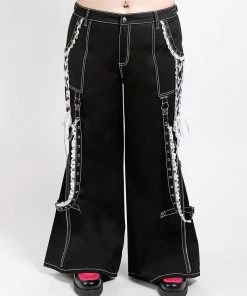 Trippnyc.com Women CURVE LOLITA DARK STREET PANT WHITE