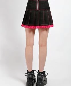 Trippnyc.com LOLITA PLEATED SKIRT PINK Women