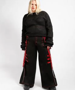 Trippnyc.com CURVE MIDNIGHT DARK STREET CHAIN PANT