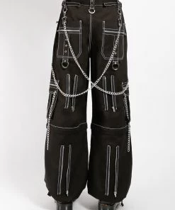 Trippnyc.com Women CHAIN TO CHAIN PANT WHITE STITCH
