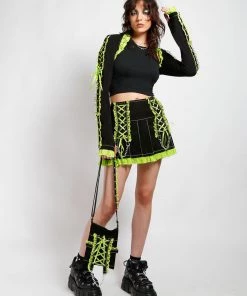 Trippnyc.com LOLITA SHOULDER BAG LIME Women