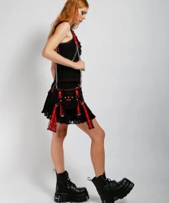 Trippnyc.com Women MIDNIGHT LACE AND CHAIN BAG