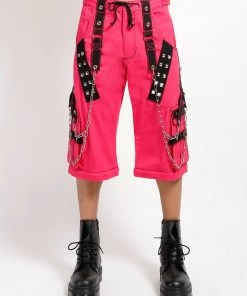 Trippnyc.com Women DARK CUFF PANT PINK 17 Trippnyc.com Women DARK CUFF PANT PINK