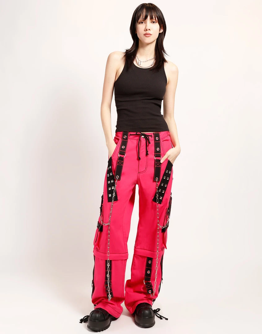 Trippnyc.com Women DARK CUFF PANT PINK 2 Trippnyc.com Women DARK CUFF PANT PINK