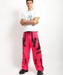 Trippnyc.com Women DARK CUFF PANT PINK 14 Trippnyc.com Women DARK CUFF PANT PINK