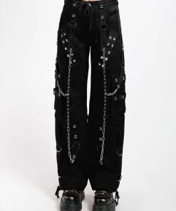 Trippnyc.com Women DARK CUFF PANT BLACK