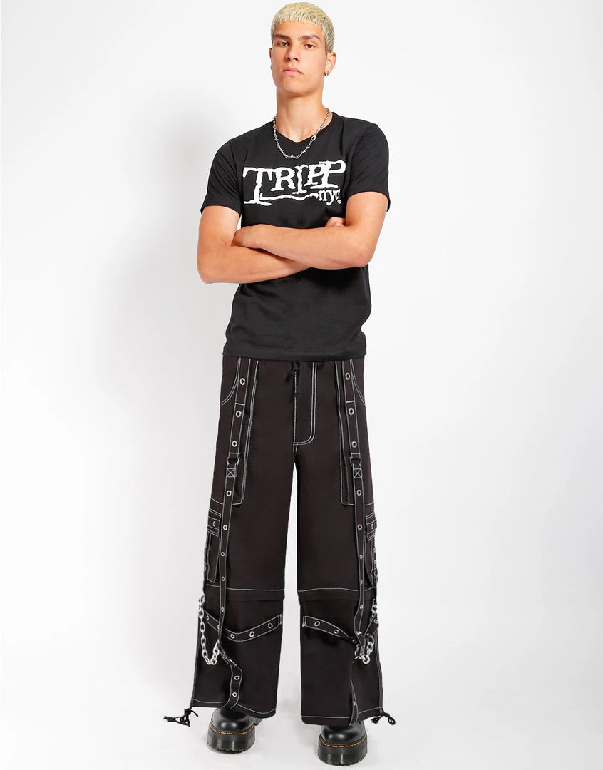 Trippnyc.com FREEDOM PANT BLACK WITH WHITE STITCH 6 Trippnyc.com FREEDOM PANT BLACK WITH WHITE STITCH