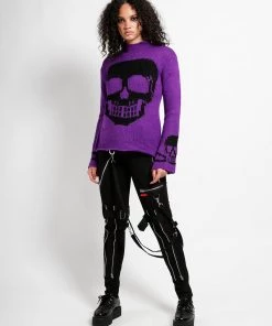 Trippnyc.com SKULL SWEATER Women