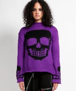 Trippnyc.com SKULL SWEATER Women
