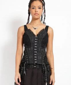 Trippnyc.com Women ENCHANTED CORSET BLACK