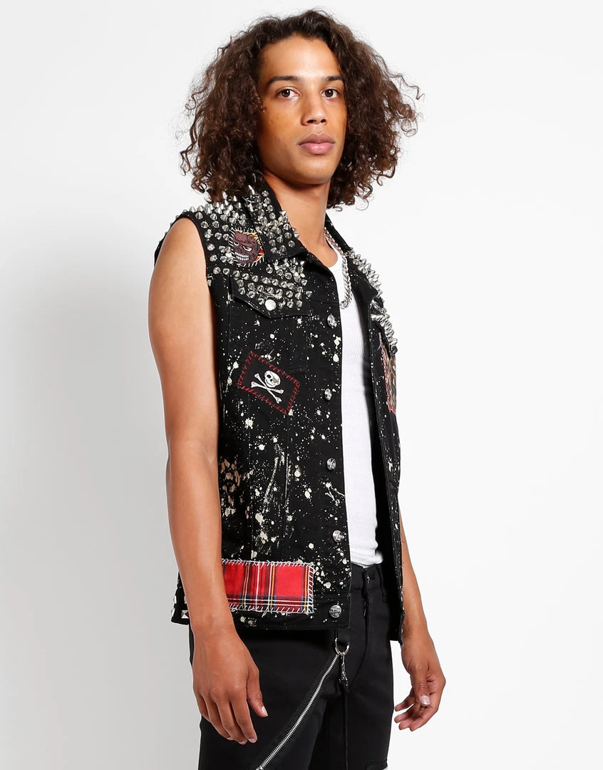 Trippnyc.com Men HAND STUDDED PUNK VEST 7 Trippnyc.com Men HAND STUDDED PUNK VEST