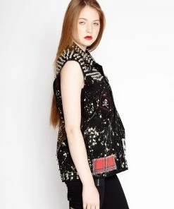 Trippnyc.com Men HAND STUDDED PUNK VEST 10 Trippnyc.com Men HAND STUDDED PUNK VEST