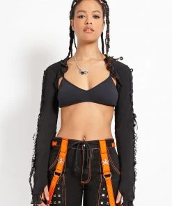 Trippnyc.com LOLITA SHRUG BLACK
