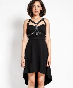 Trippnyc.com STUD HARNESS DRESS Women
