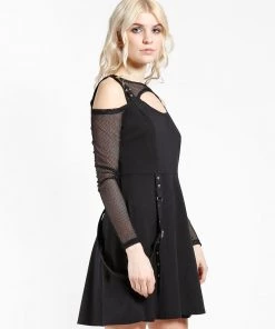 Trippnyc.com FISHNET STRAP DRESS Women