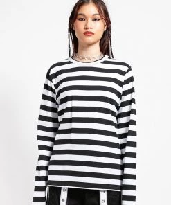 Trippnyc.com Women STRIPE KNIT TOP