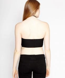 Trippnyc.com Women FISHNET BANDEAU BLACK