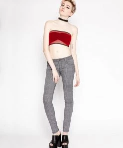 Trippnyc.com Women FISHNET BANDEAU RED