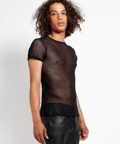 Trippnyc.com Women SHORT SLEEVE FISHNET BLACK 14 Trippnyc.com Women SHORT SLEEVE FISHNET BLACK
