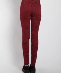 Trippnyc.com HIGH WAIST FLORAL SKINNY Women