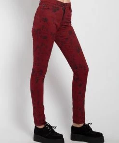 Trippnyc.com HIGH WAIST FLORAL SKINNY Women