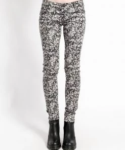 Trippnyc.com GREY SHADOW FLOWER SKINNY