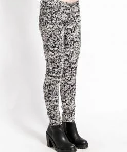 Trippnyc.com GREY SHADOW FLOWER SKINNY