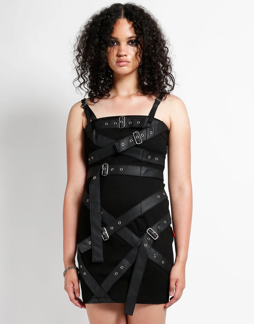 Trippnyc.com Women BELTED BONDAGE DRESS 1 Trippnyc.com Women BELTED BONDAGE DRESS