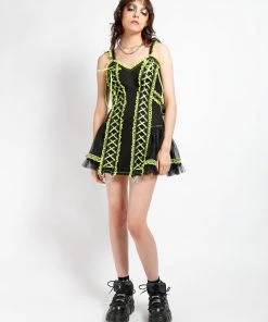 Trippnyc.com LOLITA DRESS LIME