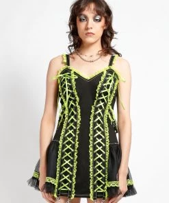 Trippnyc.com LOLITA DRESS LIME