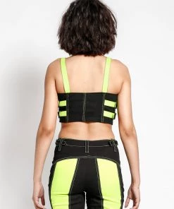 Trippnyc.com Women BUCKLE CROP TOP